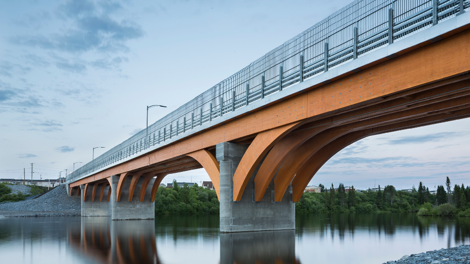 Un pont  de bois  de 160 m  Mistissini Joli Joli Design