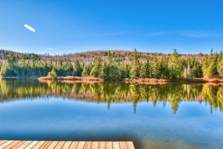 Parfait petit chalet au bord de l'eau à NotreDamedelaMerci dans Lanaudière Joli Joli Design